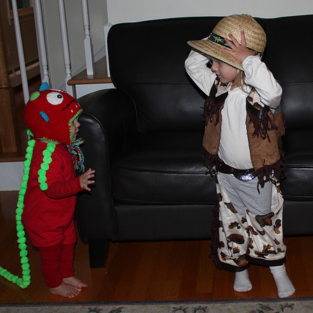 Baby monster and Cowgirl
