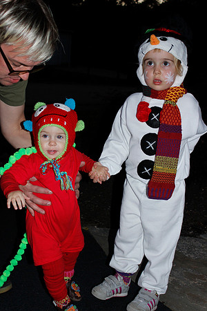 Snowlady and baby monster